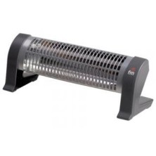 FM Calefacción 2302-C calefactor eléctrico Negro, Gris 1200 W Calefactor eléctrico de cuarzo