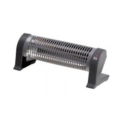 FM Calefacción 2302-C calefactor eléctrico Negro, Gris 1200 W Calefactor eléctrico de cuarzo
