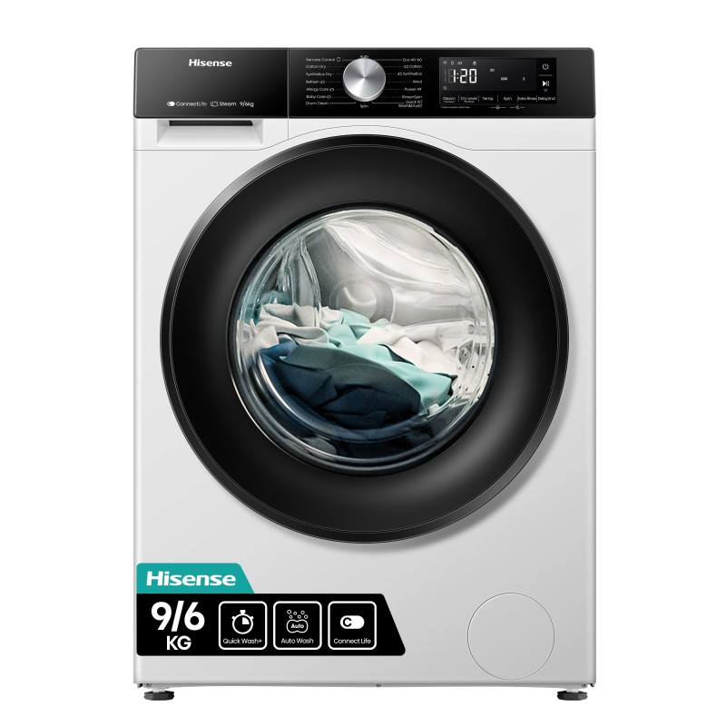 Hisense WD3S9043BW3 lavadora-secadora Independiente Carga frontal Blanco D