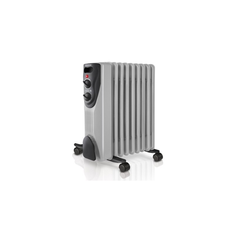 Taurus Dakar 1500 Interior Negro, Gris 1500 W Radiador de aceite eléctrico