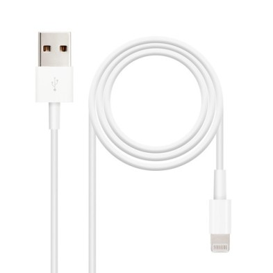 Nanocable CABLE LIGHTNING IPHONE A USB 2.0, IPHONE LIGHTNING-USB A/M, 1.0 M