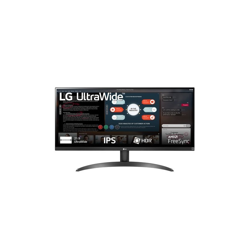 LG 29WP500-B pantalla para PC 73,7 cm (29") 2560 x 1080 Pixeles UltraWide Full HD LED Negro