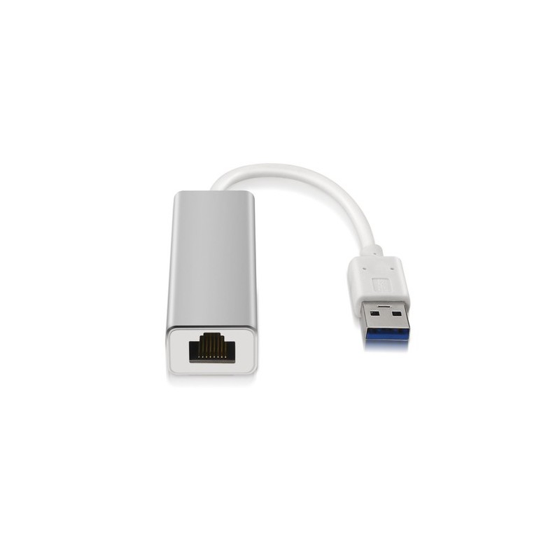 AISENS A106-0049 cambiador de género para cable RJ-45 USB 2.0 Type-A Plata, Blanco