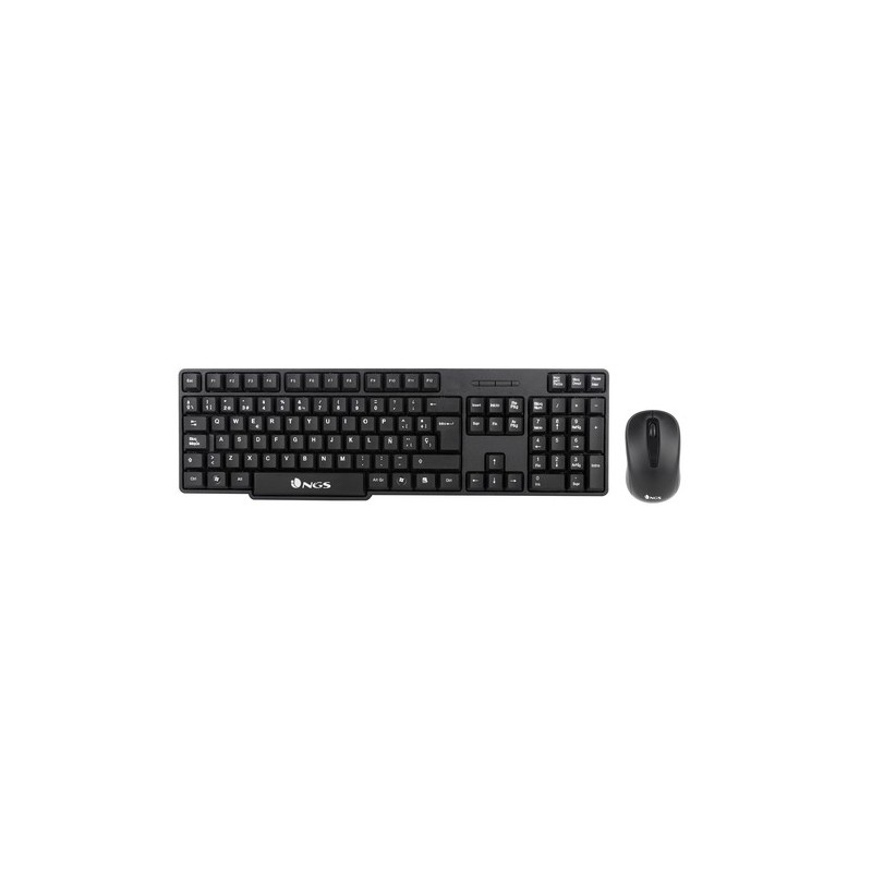 NGS EUPHORIA KIT teclado Ratón incluido Universal RF inalámbrico QWERTY Inglés Negro