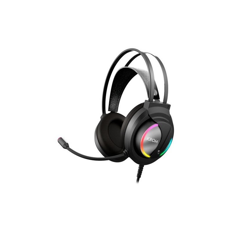 Krom Kappa Auriculares Alámbrico Diadema Juego Negro