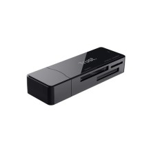 Trust NANGA lector de tarjeta USB 3.2 Gen 1 (3.1 Gen 1) Type-A Negro