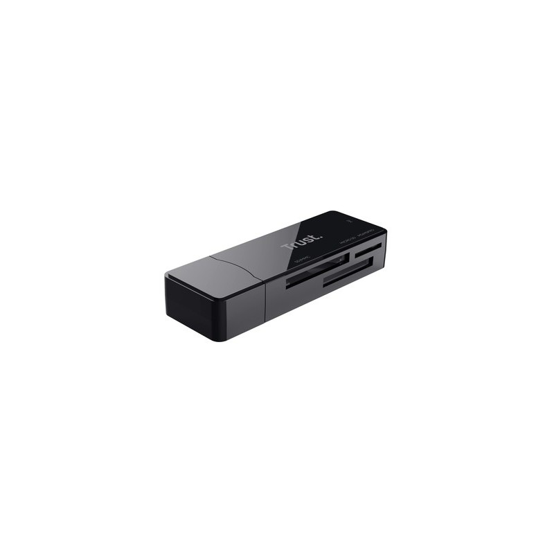 Trust NANGA lector de tarjeta USB 3.2 Gen 1 (3.1 Gen 1) Type-A Negro