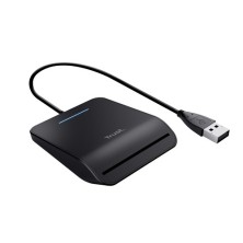 Trust Primo lector de tarjeta inteligente Interior USB CardBus+USB 2.0 Negro