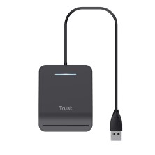 Trust Primo lector de tarjeta inteligente Interior USB CardBus+USB 2.0 Negro