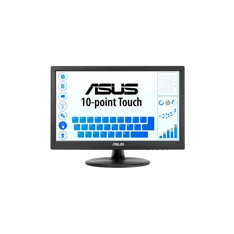 ASUS VT168HR pantalla para PC 39,6 cm (15.6") 1366 x 768 Pixeles WXGA LED Pantalla táctil Negro