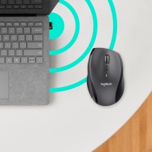 Logitech Customizable Mouse M705 ratón Oficina mano derecha RF inalámbrico Óptico 1000 DPI