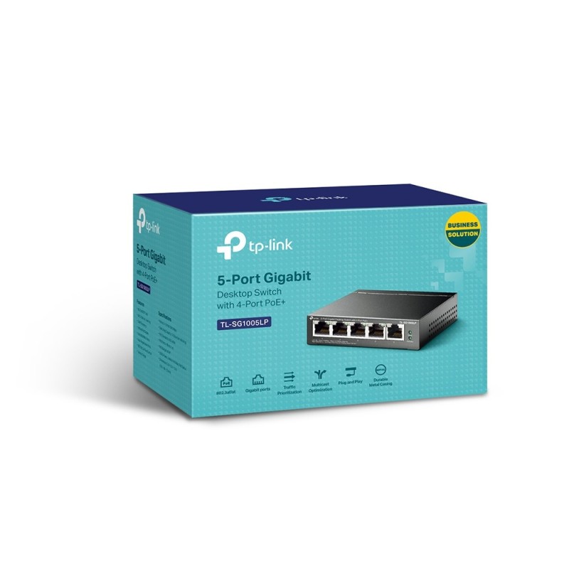 TP-Link TL-SG1005LP switch No administrado Gigabit Ethernet (10/100/1000) Energía sobre Ethernet (Po