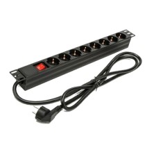 Phasak Regleta 19" 8 tomas con interruptor 1.5 m - BNS 1518