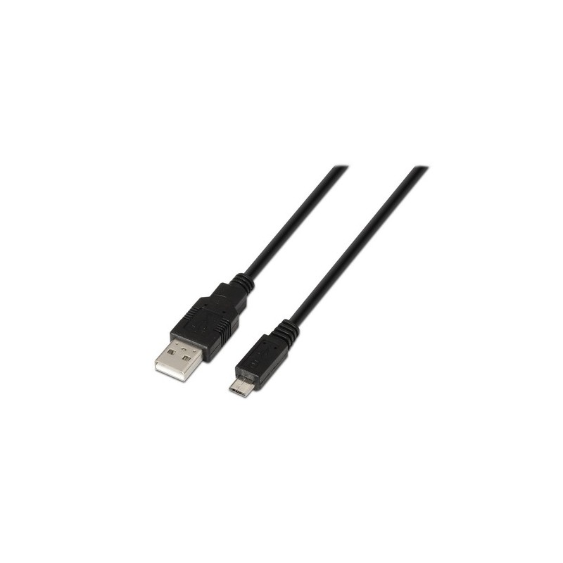 AISENS A101-0027 cable USB USB 2.0 0,8 m USB A Micro-USB B Negro