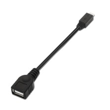 AISENS A101-0031 cable USB USB 2.0 0,15 m USB A Micro-USB B Negro