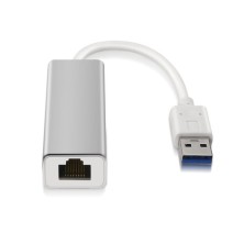 AISENS A106-0049 cambiador de género para cable RJ-45 USB 2.0 Type-A Plata, Blanco