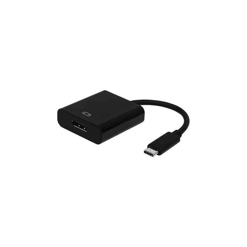 AISENS Conversor USB-C A DisplayPort, 4k@60Hz, USB C/M - DP/H, Negro, 15cm