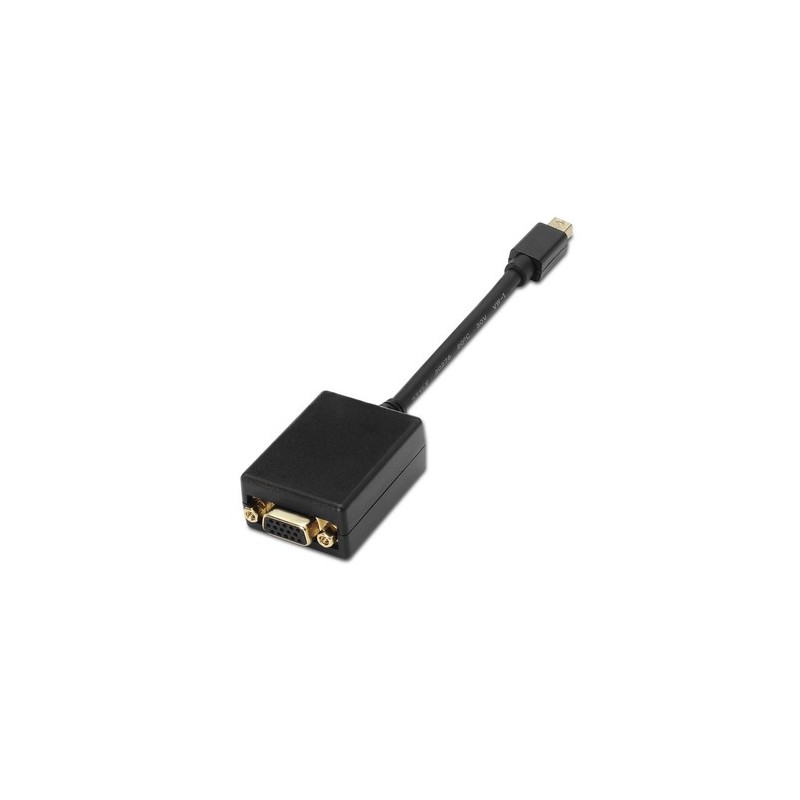 AISENS A125-0135 adaptador de cable de vídeo 0,15 m Mini DisplayPort VGA Negro