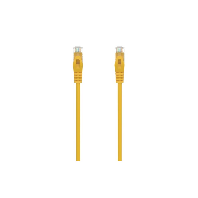 AISENS Cable de Red Latiguillo RJ45 LSZH Cat.6A 500 Mhz UTP AWG24, Amarillo, 3.0M