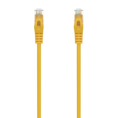 AISENS Cable de Red Latiguillo RJ45 LSZH Cat.6A 500 Mhz UTP AWG24, Amarillo, 3.0M