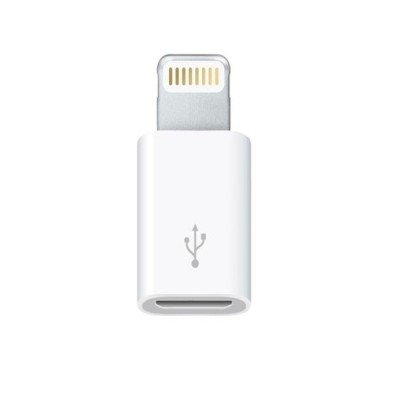 3GO A200 cambiador de género para cable Micro-USB B Lightning Blanco