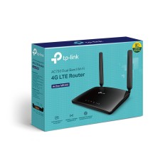 TP-Link Archer MR200 router inalámbrico Ethernet rápido Doble banda (2,4 GHz / 5 GHz) 4G Negro