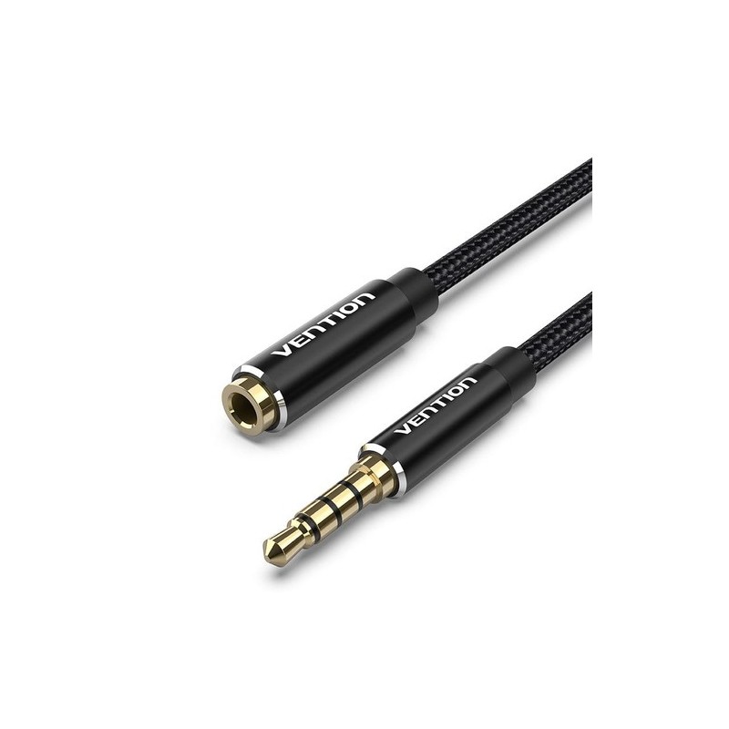 Vention Cable Estéreo BHCBI/ Jack 3.5 Macho - Jack 3.5 Hembra/ 3m/ Negro