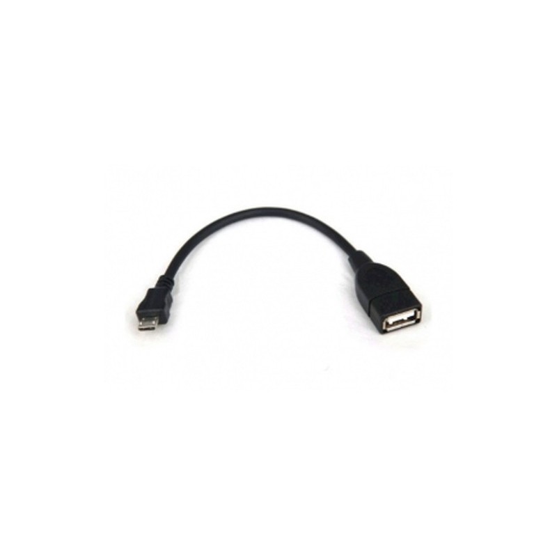 3GO C122 cable USB USB 2.0 0,15 m Micro-USB B USB A Negro