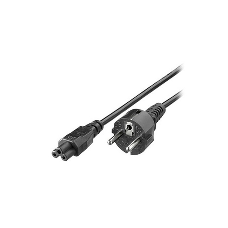 3GO CTREBOL cable de transmisión Negro CEE7/7 C6 acoplador