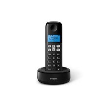 Philips D1611B/34 teléfono Teléfono DECT Identificador de llamadas Negro