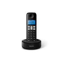 Philips D1611B/34 teléfono Teléfono DECT Identificador de llamadas Negro