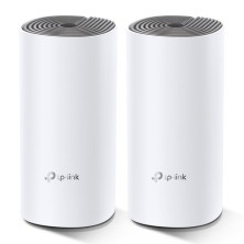 TP-Link Deco E4 (2-pack) Doble banda (2,4 GHz / 5 GHz) Wi-Fi 5 (802.11ac) Blanco, Gris Interno