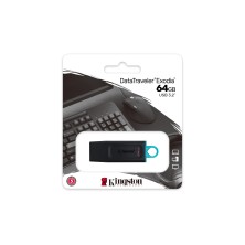 Kingston Technology DataTraveler Exodia unidad flash USB 64 GB USB tipo A 3.2 Gen 1 (3.1 Gen 1) Negr