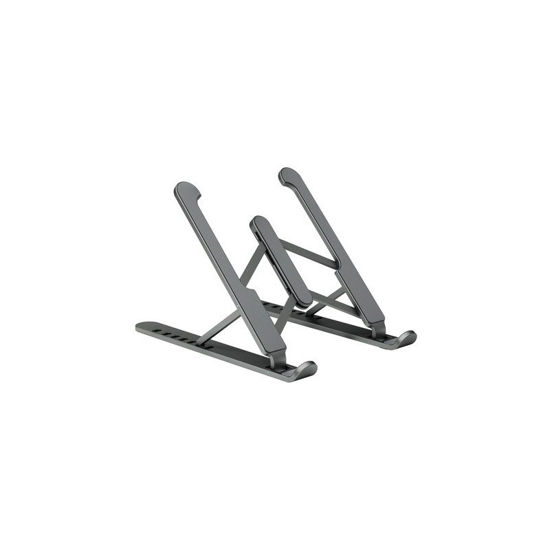 AISENS Soporte De Sobremesa Ajustable Para Portatil / Tablet, Gris Oscuro