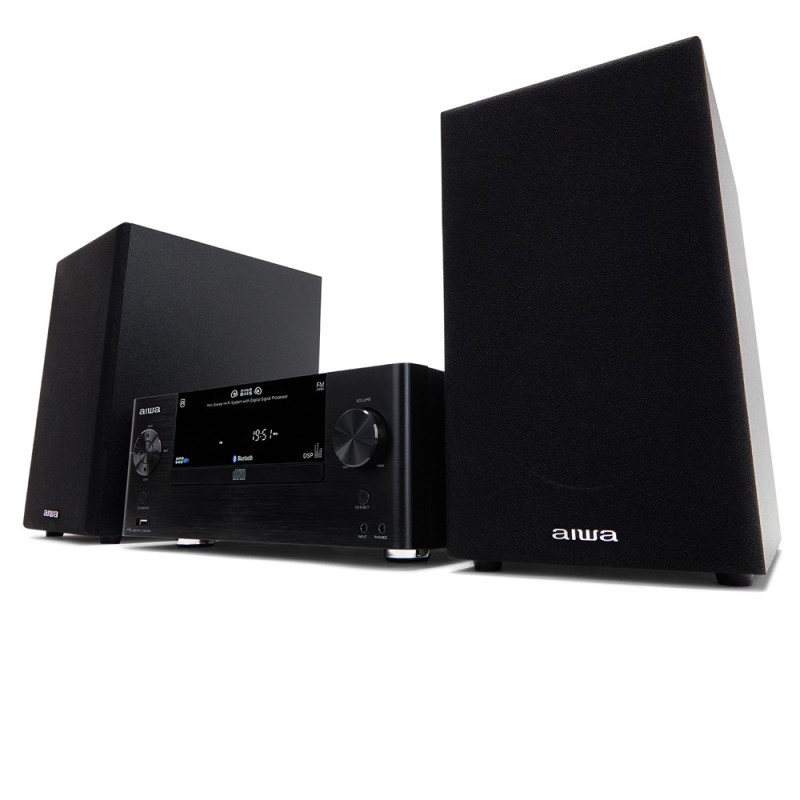 Aiwa MSBTU-500 sistema de audio para el hogar Microcadena de música para uso doméstico 50 W Negro