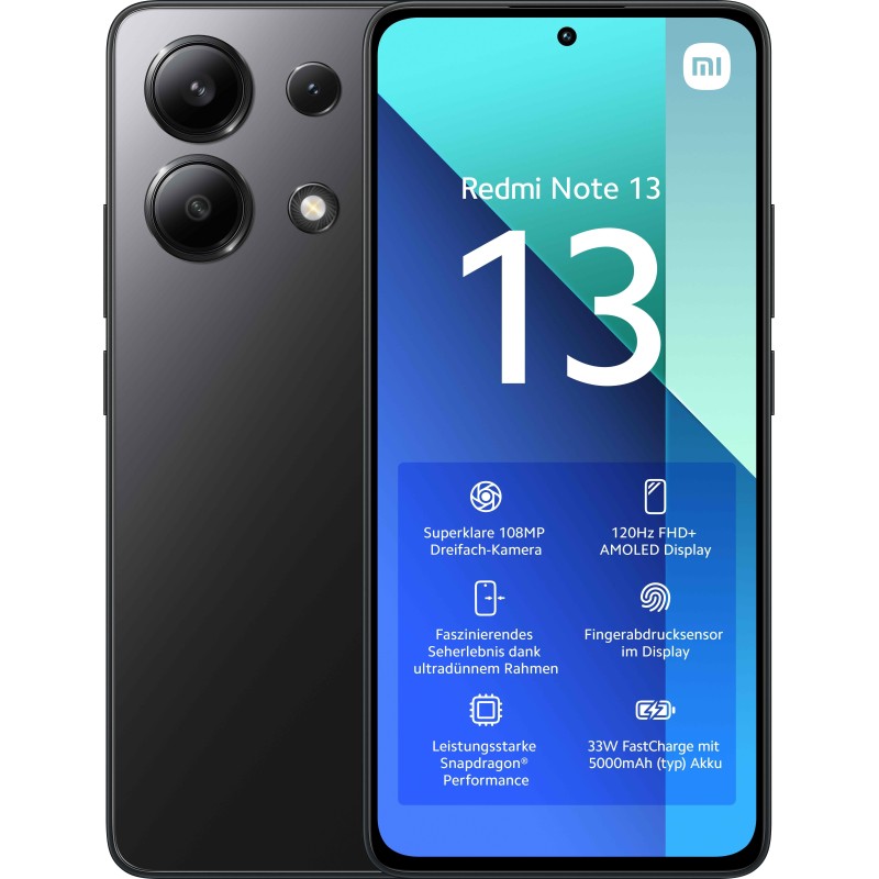 Xiaomi Redmi Note 13 16,9 cm (6.67") Ranura híbrida Dual SIM Android 13 4G USB Tipo C 8 GB 256 GB 50