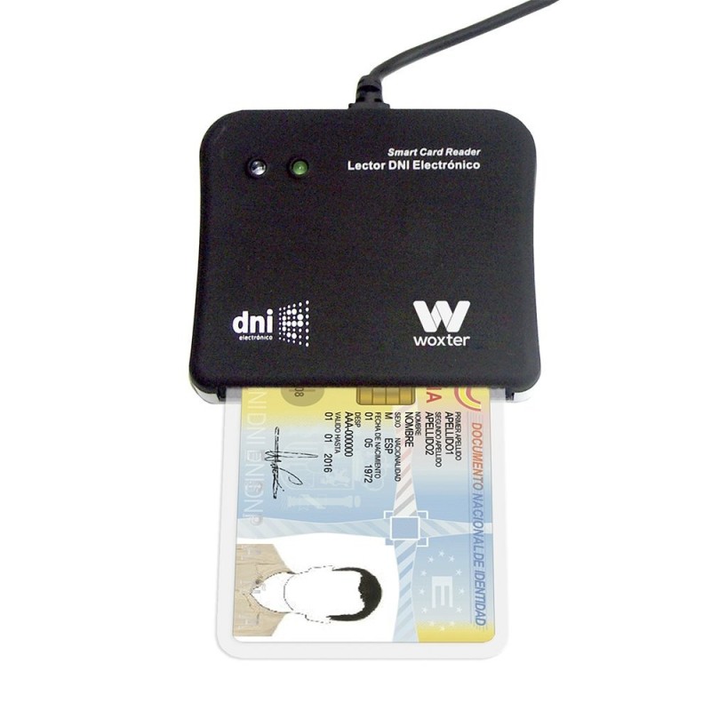 Woxter PE26-003 lector de tarjeta inteligente Interior USB USB 2.0 Negro