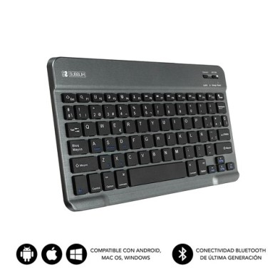 SUBBLIM Teclado Bluetooth Smart BT Keyboard Grey