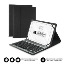 SUBBLIM Funda con Teclado KEYTAB PRO BLUETOOTH 10,1" Black