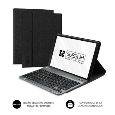 SUBBLIM Funda con teclado KeyTab Pro BT Samsung GT A8 10.5“ X200/205