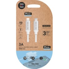 TECH ONE TECH TEC2203 cable de conector Lightning 1 m Blanco