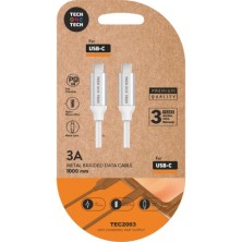 TECH ONE TECH TEC2204 cable USB 1 m USB C Blanco