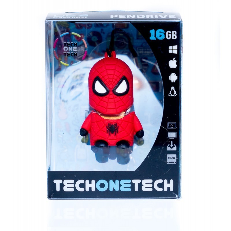 TECH ONE TECH TEC5501-32 unidad flash USB 32 GB USB tipo A 2.0 Negro, Rojo