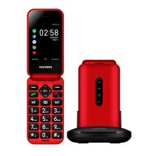 Telefunken S740 Red 7,11 cm (2.8") 129 g Rojo Teléfono para personas mayores