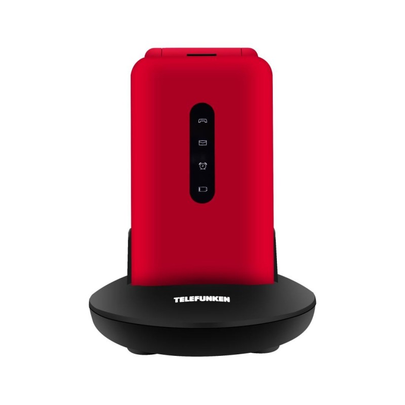 Telefunken S740 Red 7,11 cm (2.8") 129 g Rojo Teléfono para personas mayores