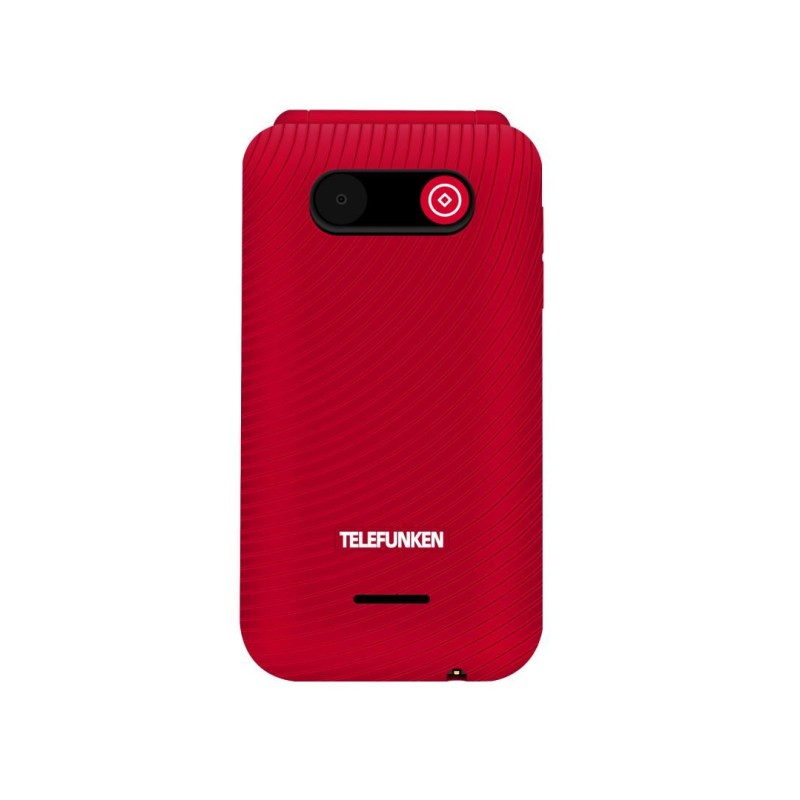 Telefunken S740 Red 7,11 cm (2.8") 129 g Rojo Teléfono para personas mayores