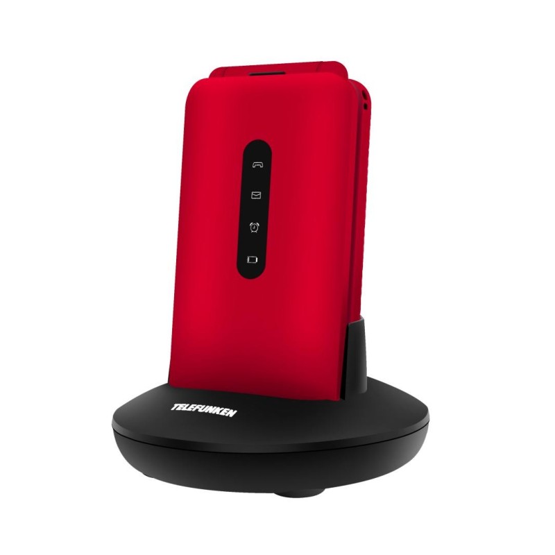 Telefunken S740 Red 7,11 cm (2.8") 129 g Rojo Teléfono para personas mayores