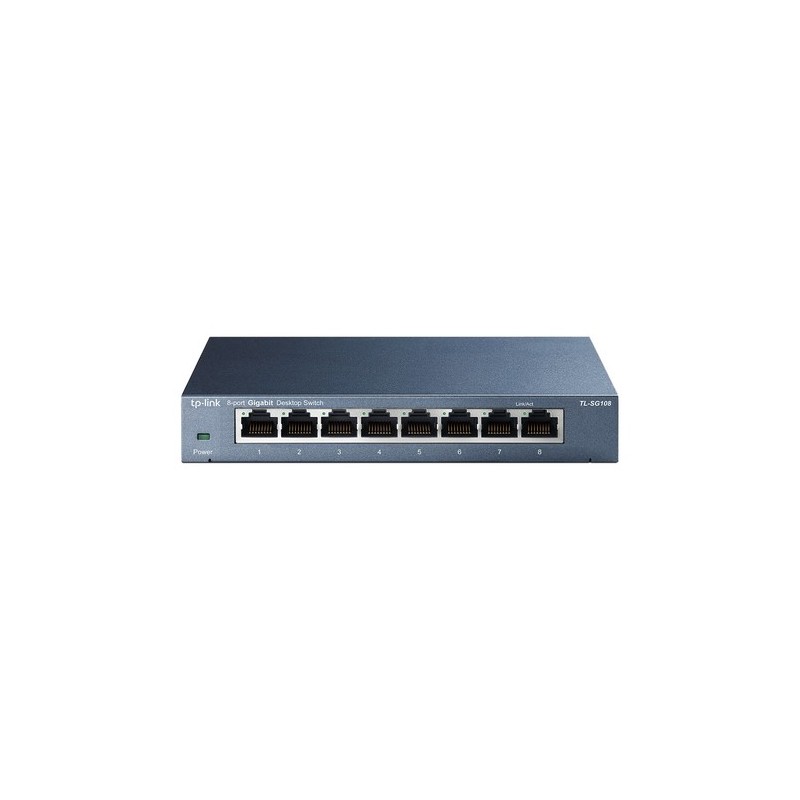 TP-Link TL-SG108 No administrado Gigabit Ethernet (10/100/1000) Negro