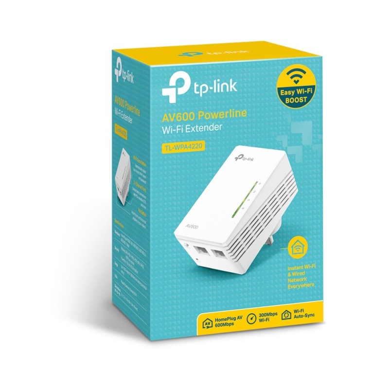 TP-Link TL-WPA4220 600 Mbit/s Ethernet Wifi Blanco 1 pieza(s)