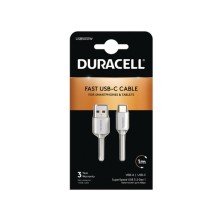 Duracell USB5031W cable USB 3.2 Gen 1 (3.1 Gen 1) 1 m USB A USB C Blanco